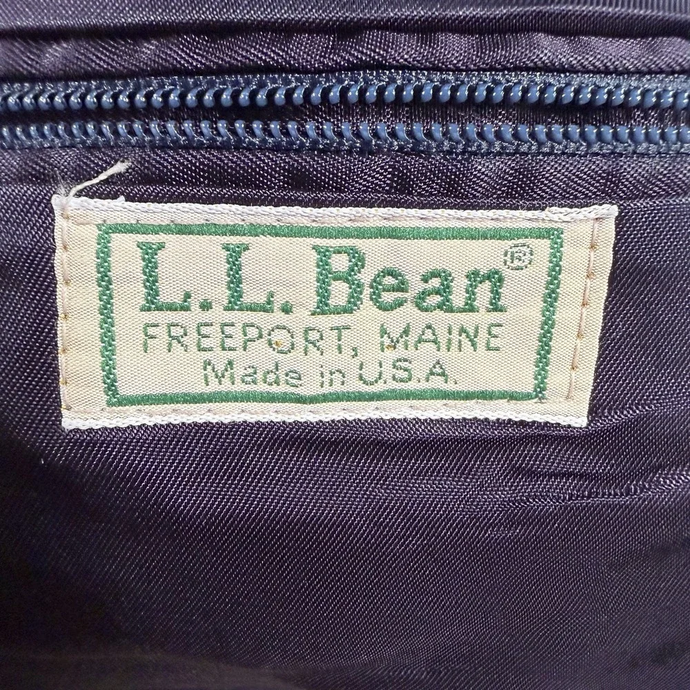 Vintage LL Bean Blazer Mens 44R Navy Blue Gold Button Sport Coat Polyester USA